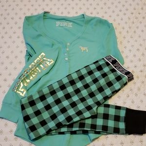 PINK by VS thermal pajama set